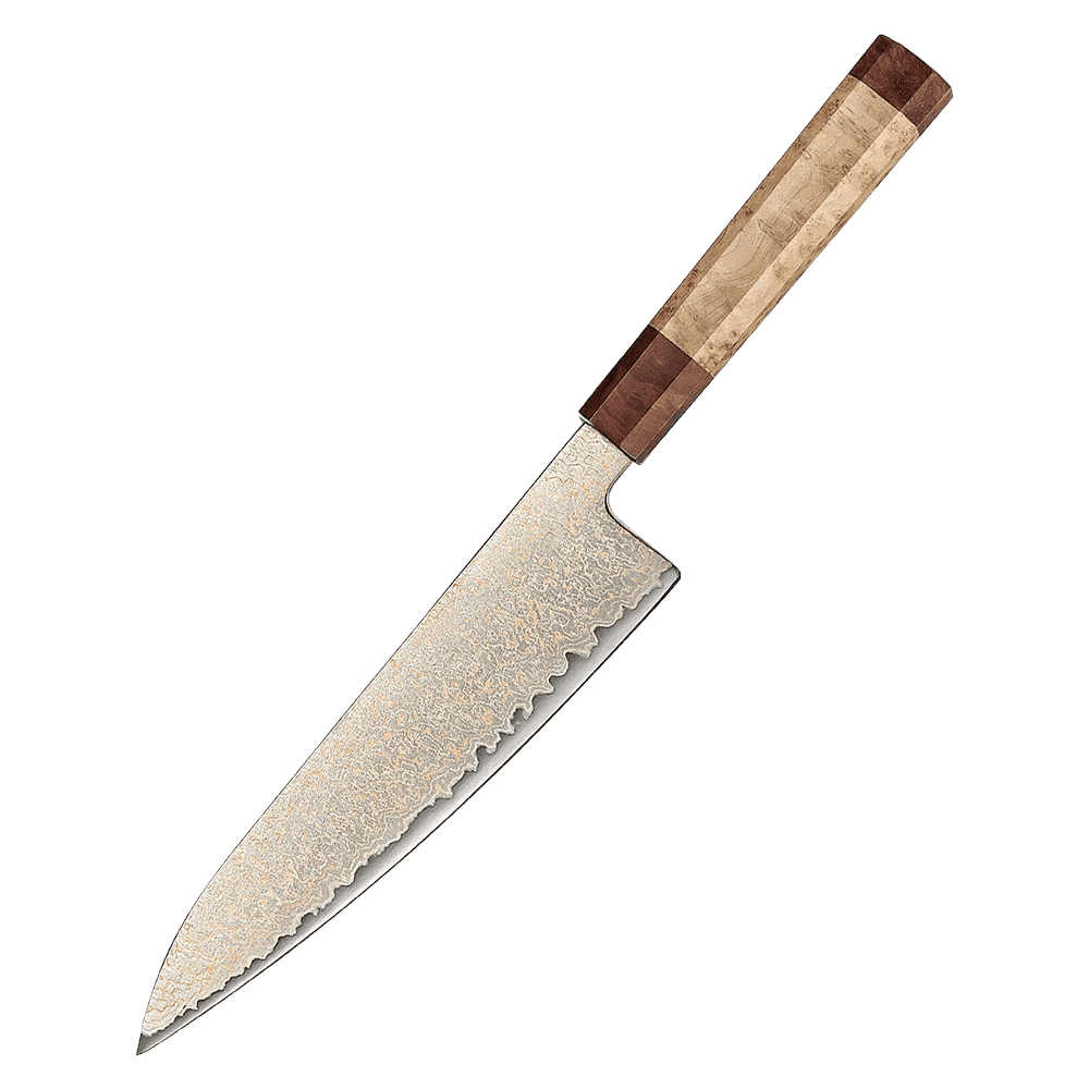 Gozuki | Gyuto 210 mm | Japansk kokkekniv | Rinzen #1 & Damaskus37